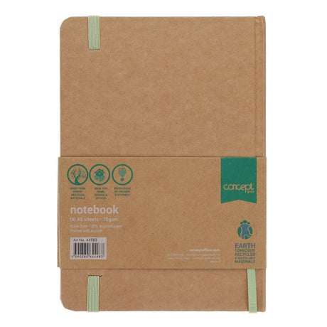 Concept Green A5 Notebook - 96 Sheets