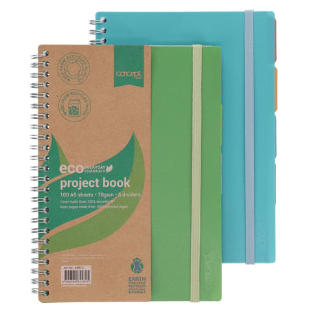 Concept Green A5 Project Book - 100 Sheets - Turquoise