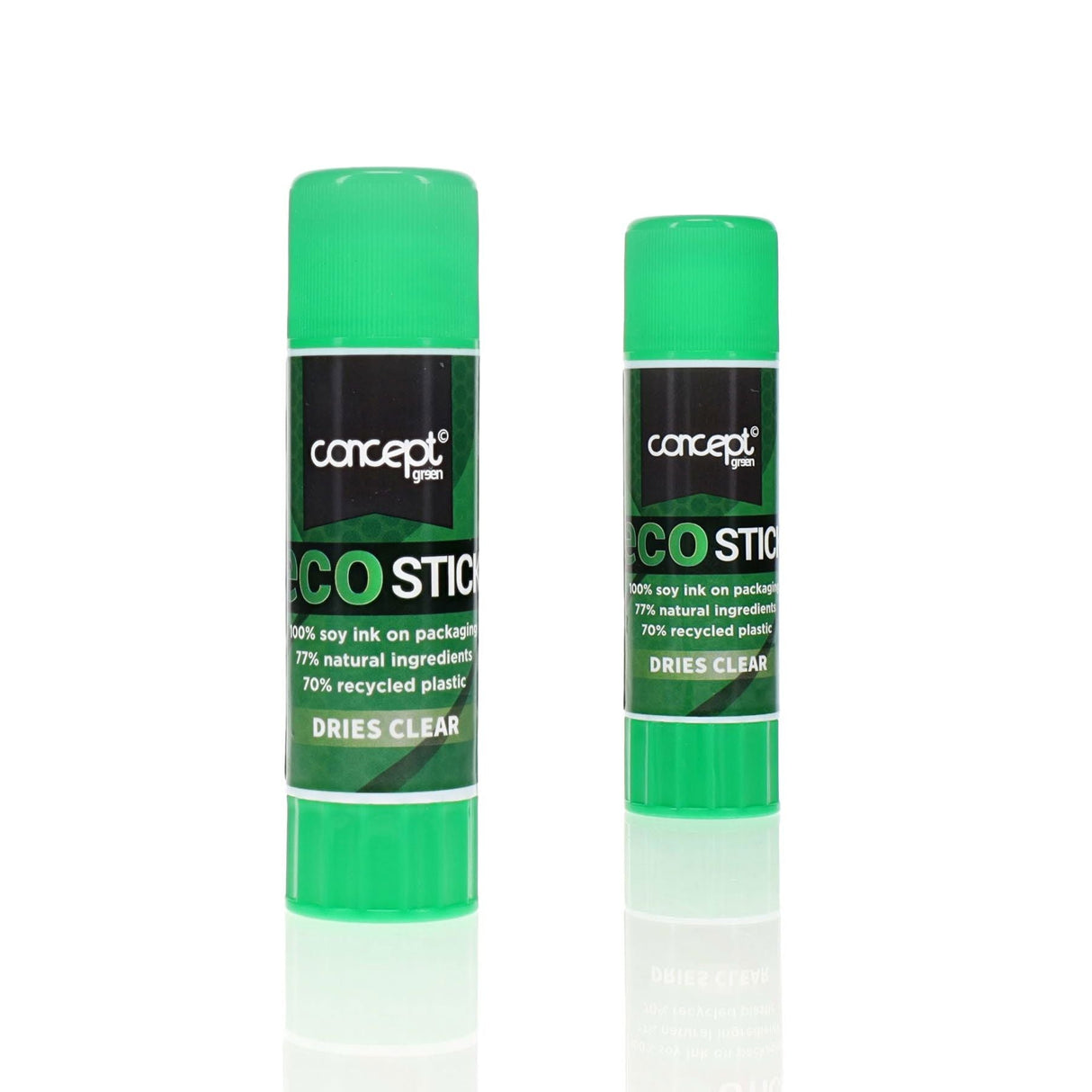 Concept Green Eco Glue Stick - 25G - Pack of 2-Craft Glue & Office Glue-Icon|StationeryShop.co.uk