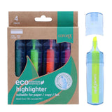 Concept Green Highlighter 1mm - 4mm - Pack of 4 | Stationery Shop UK