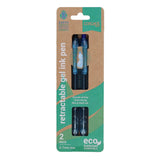 Concept Green Retractable Gel Ink Pen - 0.7mm - Pack of 2 | Stationery Shop UK