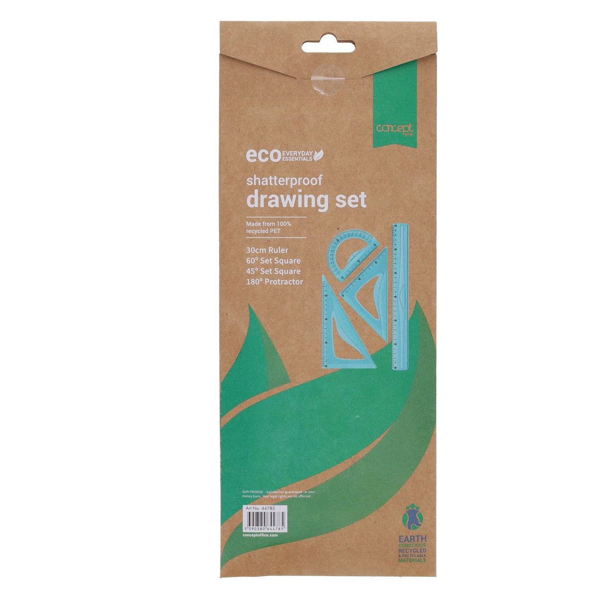 Concept Green Shatterproof Drawing Set - Pack of 4 | Stationery Shop UK