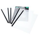 Concept Multipack | Green A4 Eco Easy Slide Spine Report Files - Pack of 5 | Stationery Shop UK