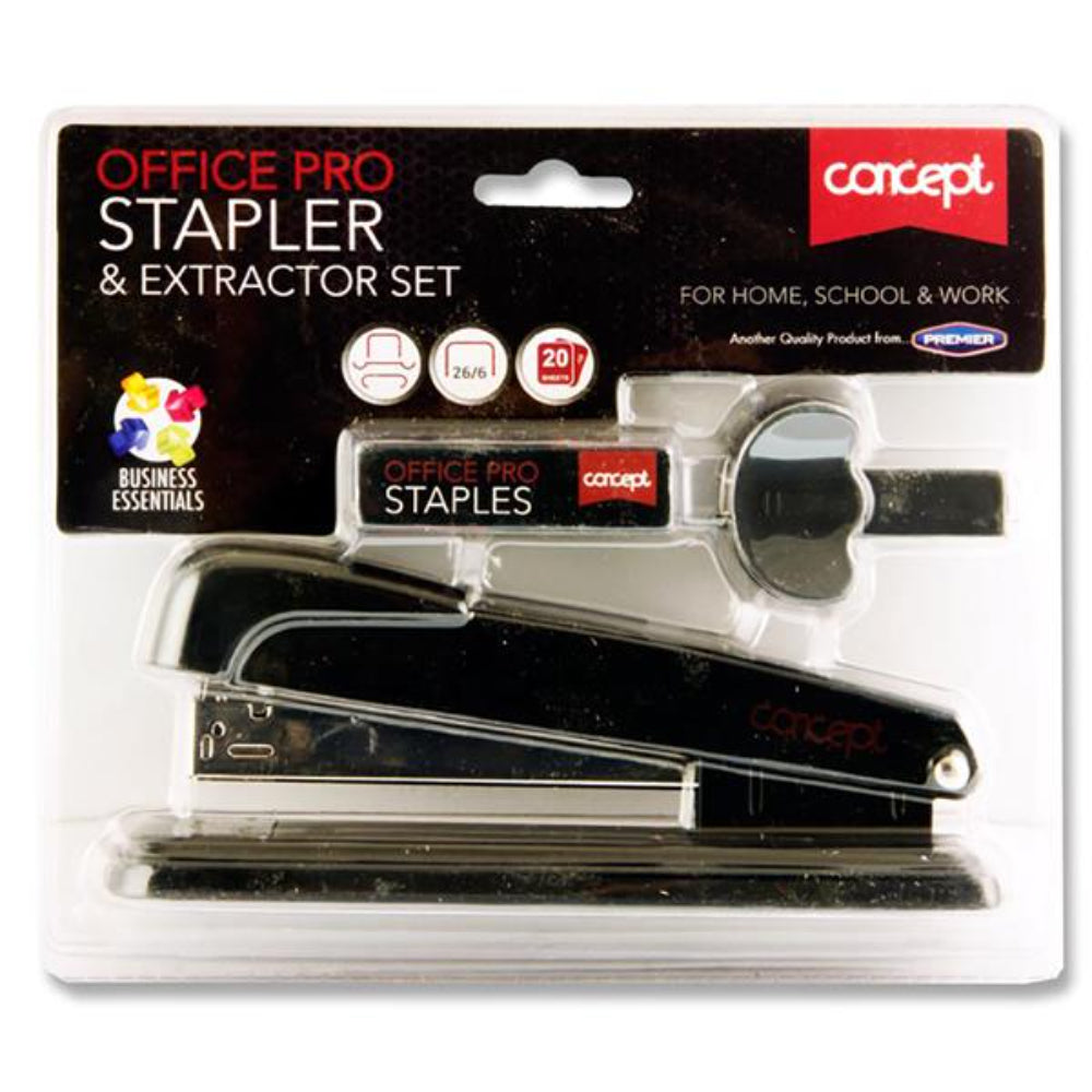 Concept Office Pro 26/6 Stapler & Remover Set-Staplers & Staples-Concept|StationeryShop.co.uk