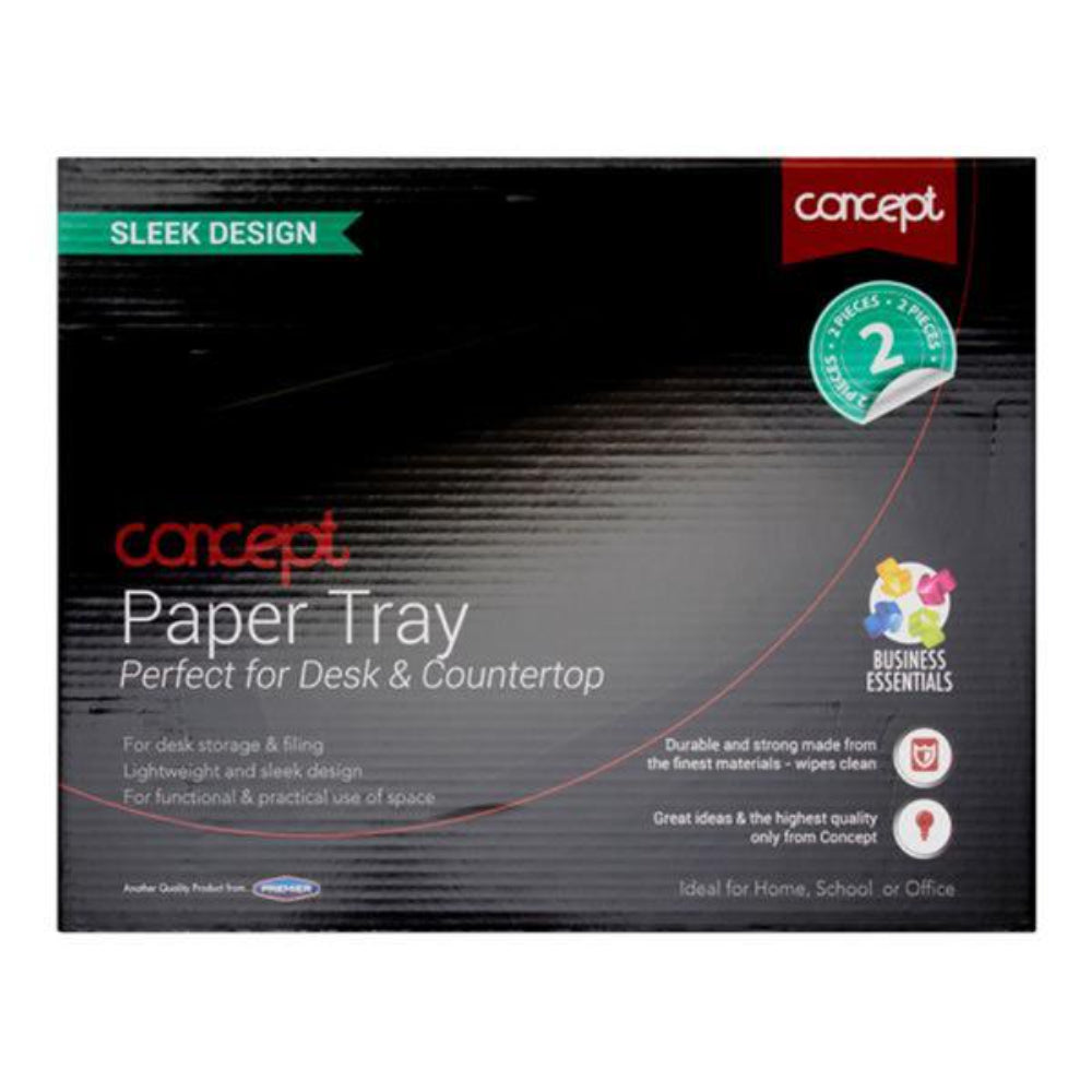 Concept Paper Trays - Set of 2-File Boxes & Storage-Concept|StationeryShop.co.uk
