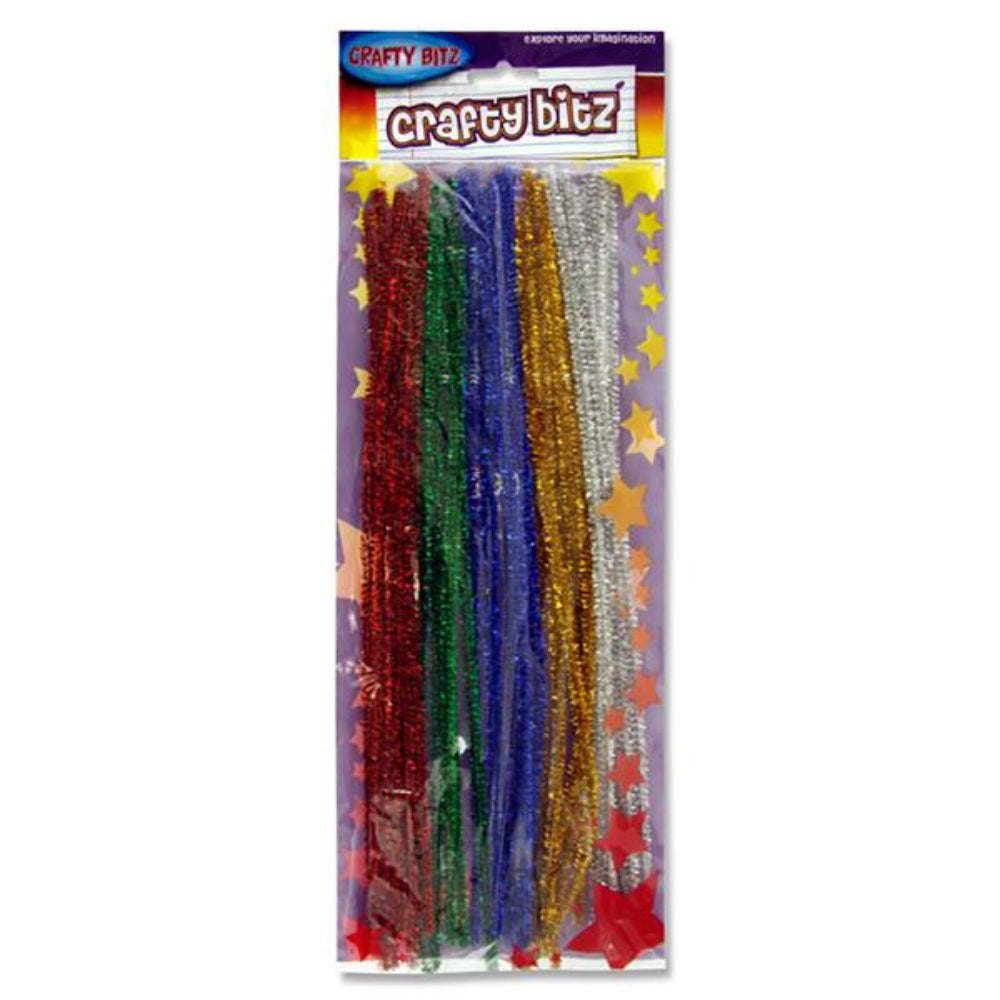 Crafty Bitz 12 Pipe Cleaners - Glitter - Pack of 30-Pipe Cleaners-Crafty Bitz | Buy Online at Stationery Shop