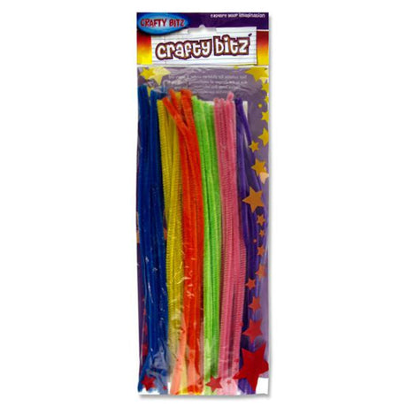Crafty Bitz 12 Pipe Cleaners - Neon - Pack of 42-Pipe Cleaners-Crafty Bitz | Buy Online at Stationery Shop