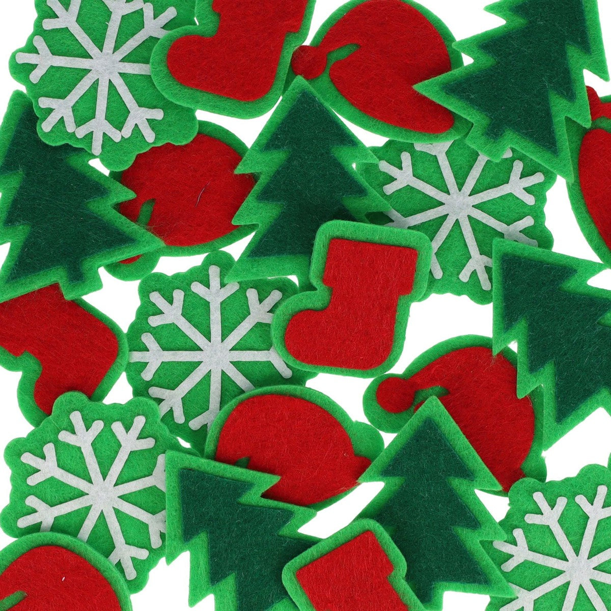 Crafty Bitz Christmas Crafting - Festive Felt Assorted - Pack of 24-Felt-Crafty Bitz | Buy Online at Stationery Shop