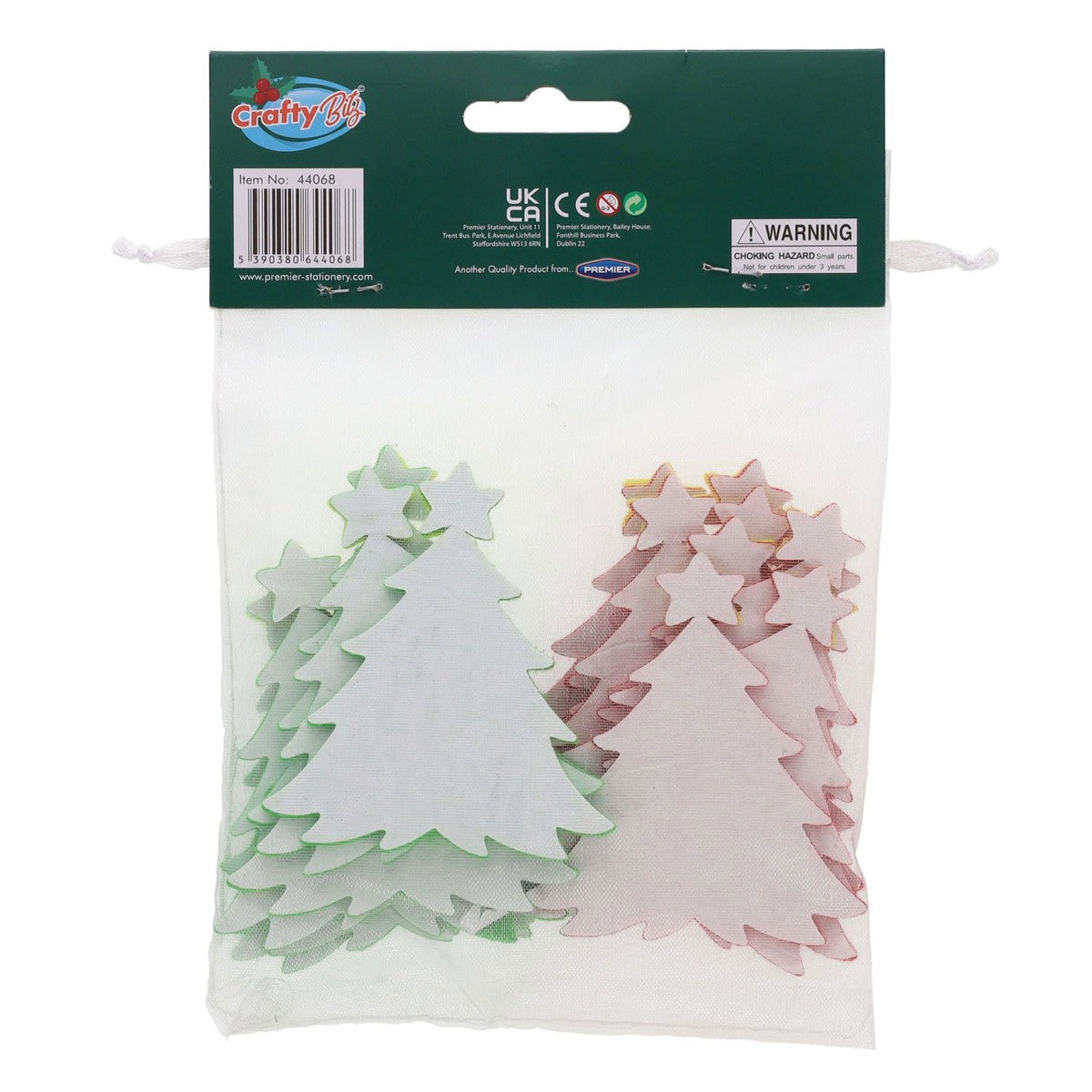 Crafty Bitz Christmas Crafting - Festive Felt Stickers - Pack of 20