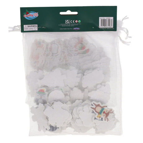 Crafty Bitz Christmas Crafting - Festive Foam Stickers - Pack of 108