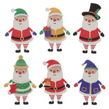 Crafty Bitz Christmas Crafting - Santa Decorations - Pack of 6-Foam Stickers-Crafty Bitz|StationeryShop.co.uk