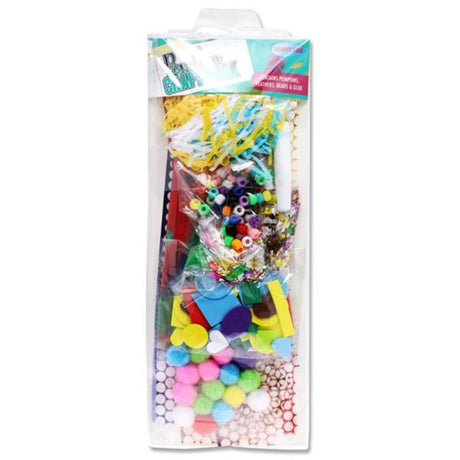Crafty Bitz Craft Pack with Felt, Pom Poms and more-Crafting Materials-Crafty Bitz | Buy Online at Stationery Shop