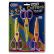 Crafty Bitz Crazy Cutters Craft Scissors with Assorted Cutting Blades - Pack of 3