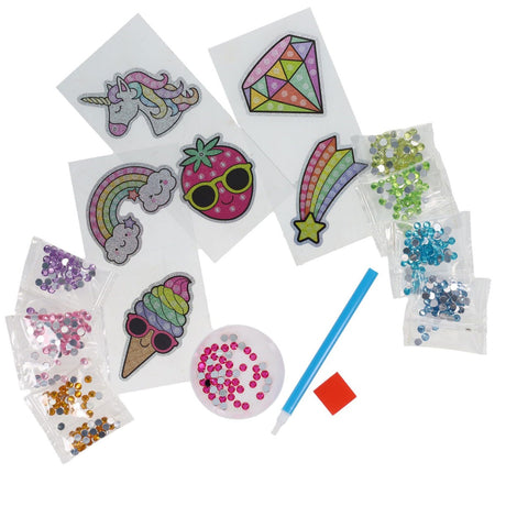 Crafty Bitz Create Your Own Gem Art Stickers - Rainbow Magic - Pack of 6