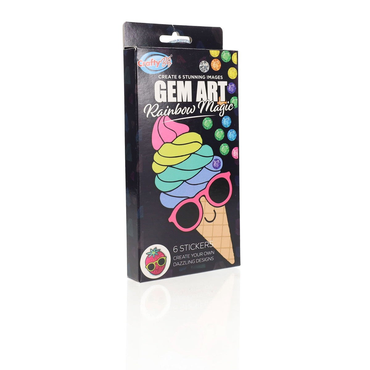 Crafty Bitz Create Your Own Gem Art Stickers - Rainbow Magic - Pack of 6-Kids Art Sets-Crafty Bitz|StationeryShop.co.uk