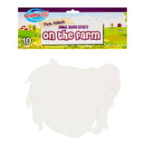 Crafty Bitz Cutouts - On The Farm - Pack of 10-Paper Cutouts-Crafty Bitz | Buy Online at Stationery Shop