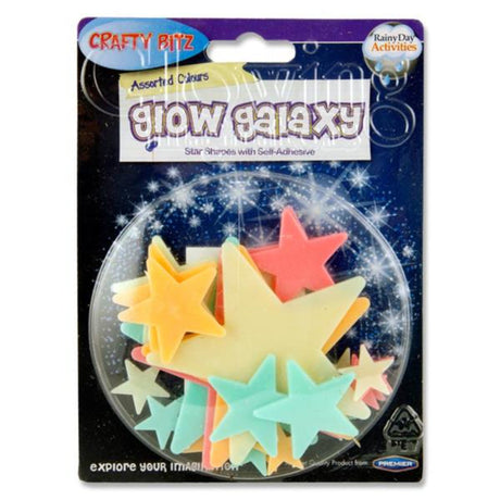 Crafty Bitz Glow In The Dark Galaxy Stickers - Stars | Stationery Shop UK