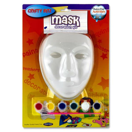 Crafty Bitz Mask Decoration Kit - 8 Pieces | Stationery Shop UK