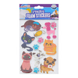 Crafty Bitz Squishy Foam Stickers - Cats And Dogs 1 - Pack of 11 | Stationery Shop UK