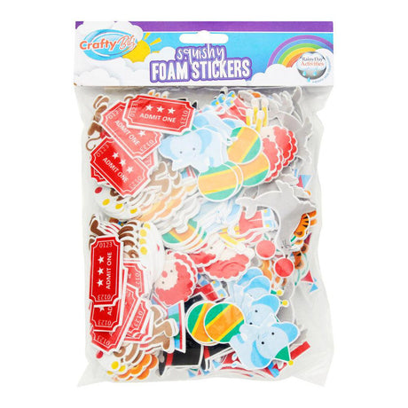 Crafty Bitz Squishy Foam Stickers - Circus