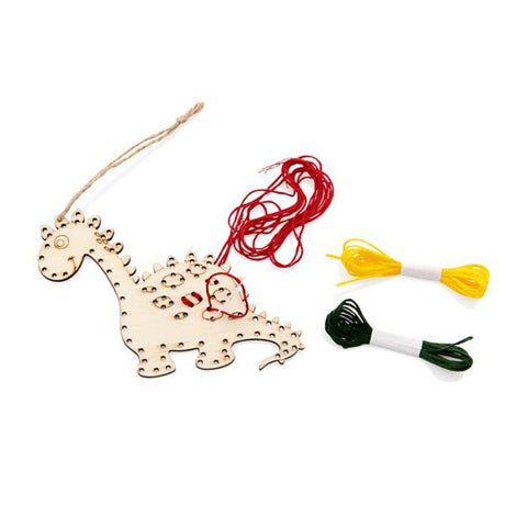 Crafty Bitz Wooden Threading Kit - Dino