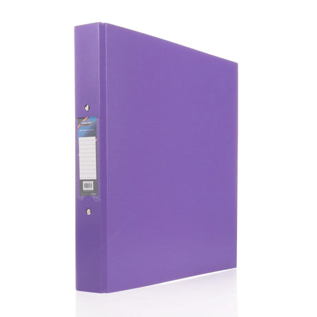 Premier A4 Ring Binder - Purple-Ring Binders-Premier|StationeryShop.co.uk