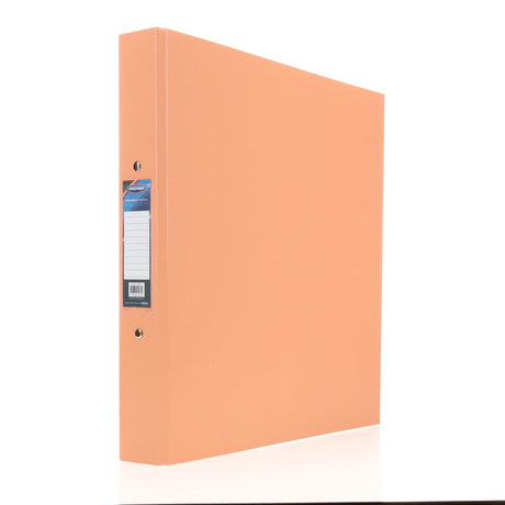 Premier A4 Ring Binder - Peach-Ring Binders-Premier|StationeryShop.co.uk