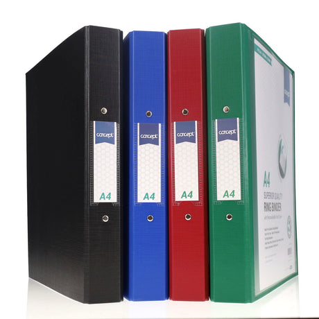 Concept A4 Presentation Ring Binder - Green