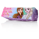 Disney Frozen Rectangular Glitter Pencil Case - Elsa And Anna-Pencil Cases-Disney|StationeryShop.co.uk