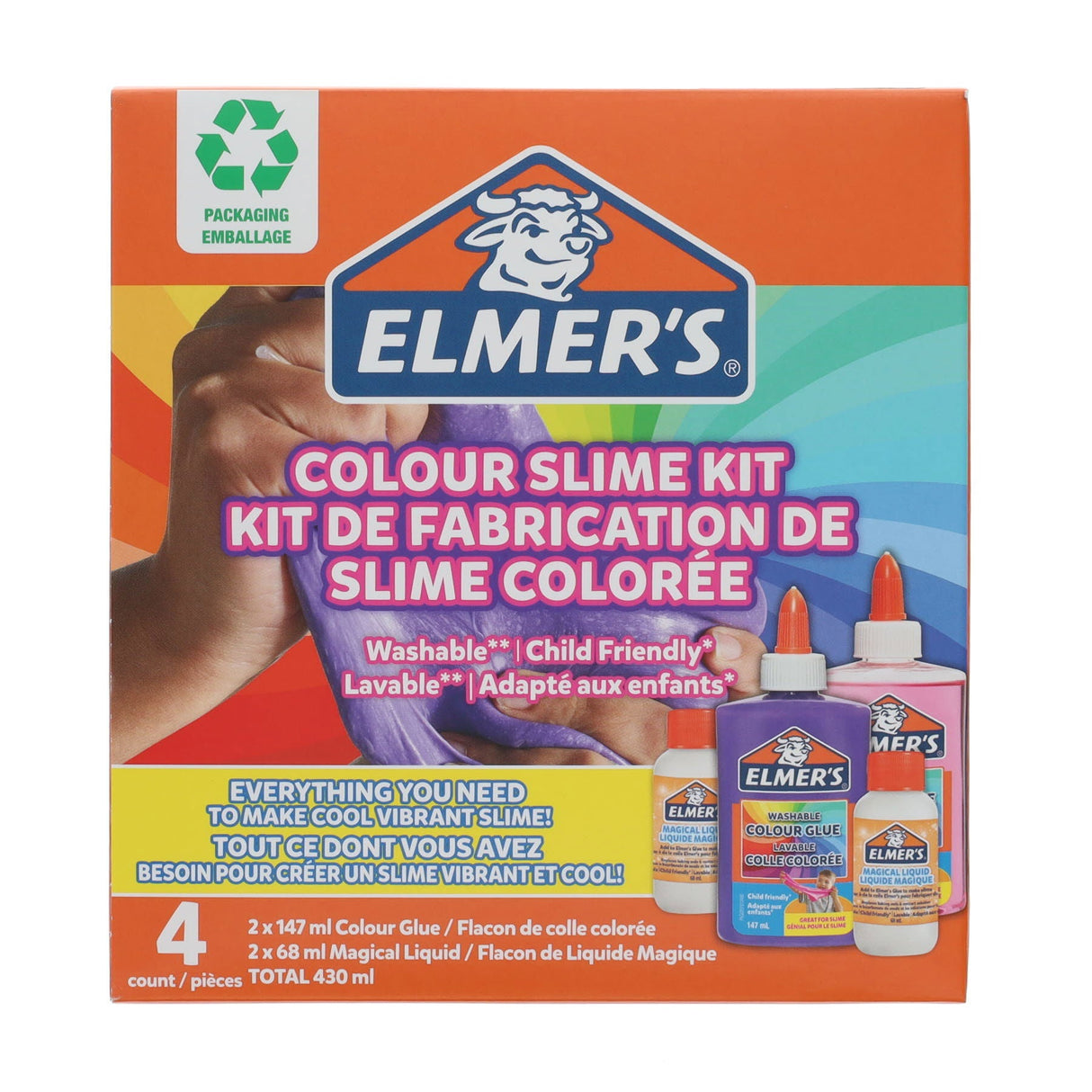 Elmer's Colour Slime Kit | Stationery Shop UK