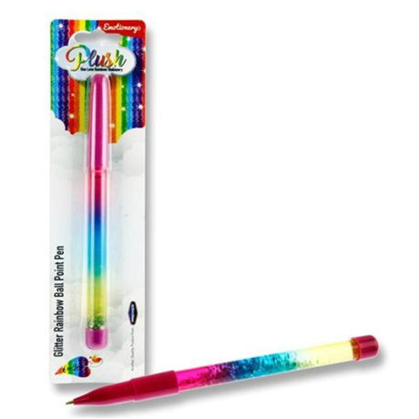 Emotionery Ballpoint Pen - Glitter Rainbow | Stationery Shop UK