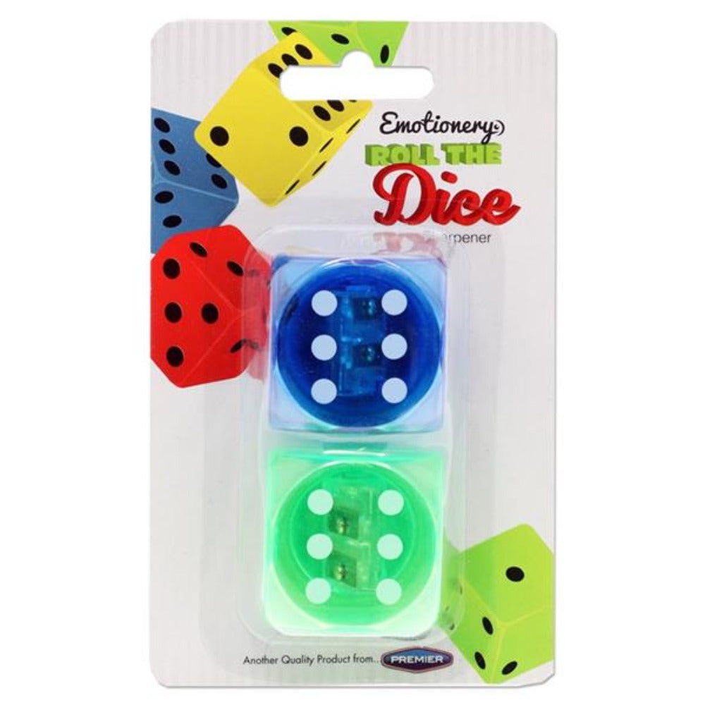 Emotionery Sharpeners - Roll The Dice - Pack of 2 | Stationery Shop UK