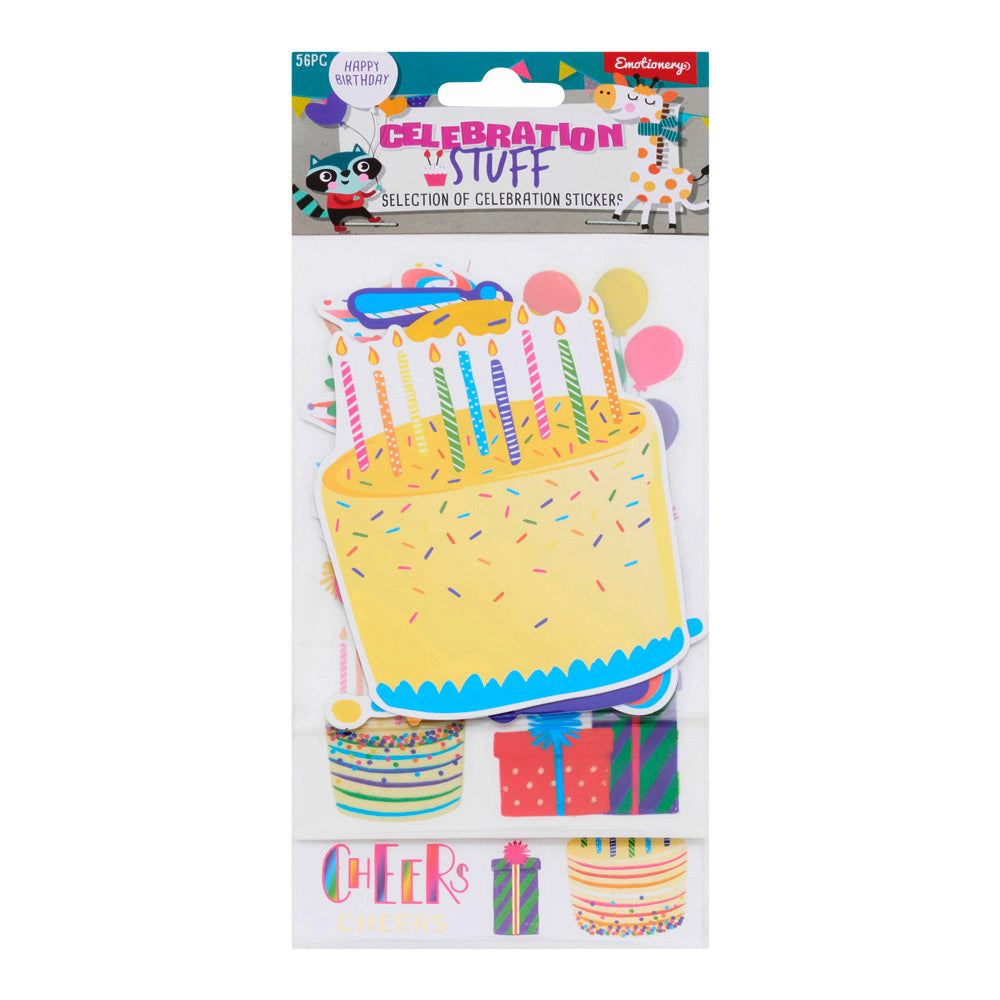 Emotionery Stickers - Celebration Stuff - Pack of 56 | Stationery Shop UK
