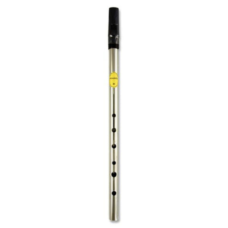 Feadog Tin Whistle - Nickel - Black Mouthpiece