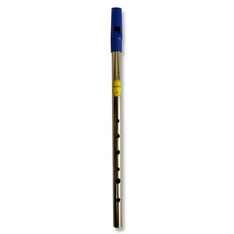 Feadog Tin Whistle - Nickel - Blue Mouthpiece