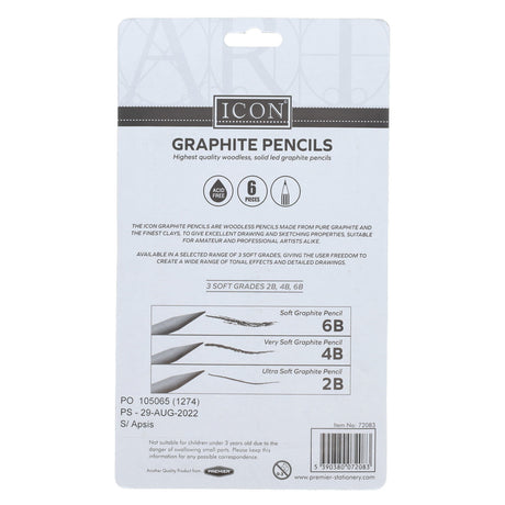 Icon Highest Quality Graphite Pencil Set in Tin