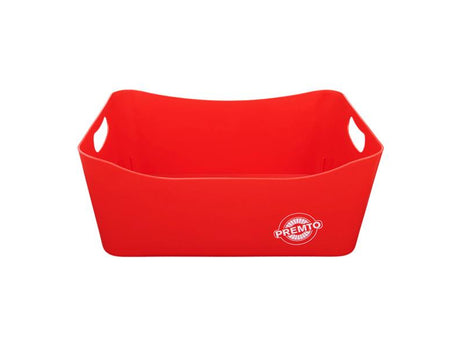 Premto Large Storage Basket - 340x225x140mm - Ketchup Red-Storage Boxes & Baskets-Premto|StationeryShop.co.uk