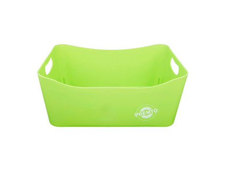 Premto Large Storage Basket - 340x225x140mm - Caterpillar Green-Storage Boxes & Baskets-Premto|StationeryShop.co.uk