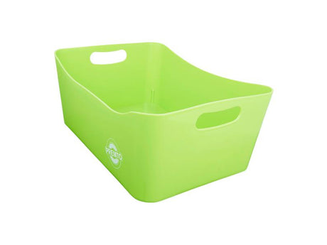 Premto Large Storage Basket - 340x225x140mm - Caterpillar Green-Storage Boxes & Baskets-Premto|StationeryShop.co.uk