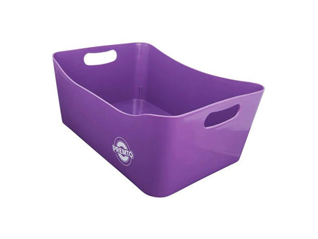 Premto Large Storage Basket - 340x225x140mm - Grape Juice Purple-Storage Boxes & Baskets-Premto|StationeryShop.co.uk