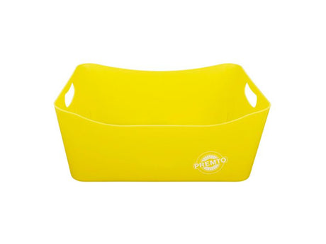 Premto Large Storage Basket - 340x225x140mm - Sunshine Yellow-Storage Boxes & Baskets-Premto|StationeryShop.co.uk