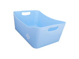 Premto Pastel Large Storage Basket - 340x225x140mm - Cornflower Blue-Storage Boxes & Baskets-Premto|StationeryShop.co.uk