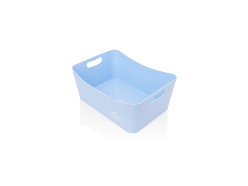 Premto Pastel Large Storage Basket - 340x225x140mm - Cornflower Blue | Stationery Shop UK