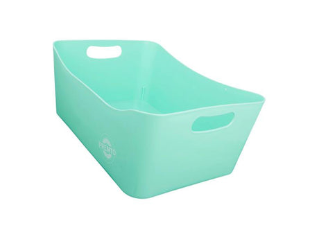 Premto Pastel Large Storage Basket - 340x225x140mm - Mint Magic Green-Storage Boxes & Baskets-Premto|StationeryShop.co.uk