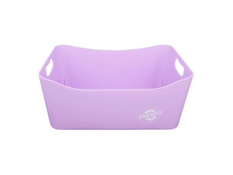Premto Pastel Large Storage Basket - 340x225x140mm - Wild Orchid Purple-Storage Boxes & Baskets-Premto|StationeryShop.co.uk