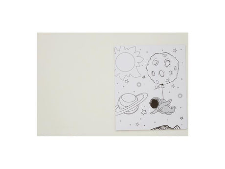 World of Colour 3m Pull Out Poster Colouring Book - Space