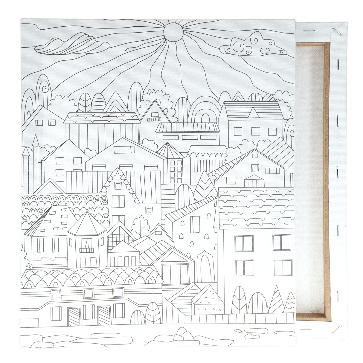 Icon Colour My Canvas - 250x300mm - Town | Stationery Shop UK