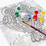 Icon Colour My Canvas - 250x300mm - Owl | Stationery Shop UK