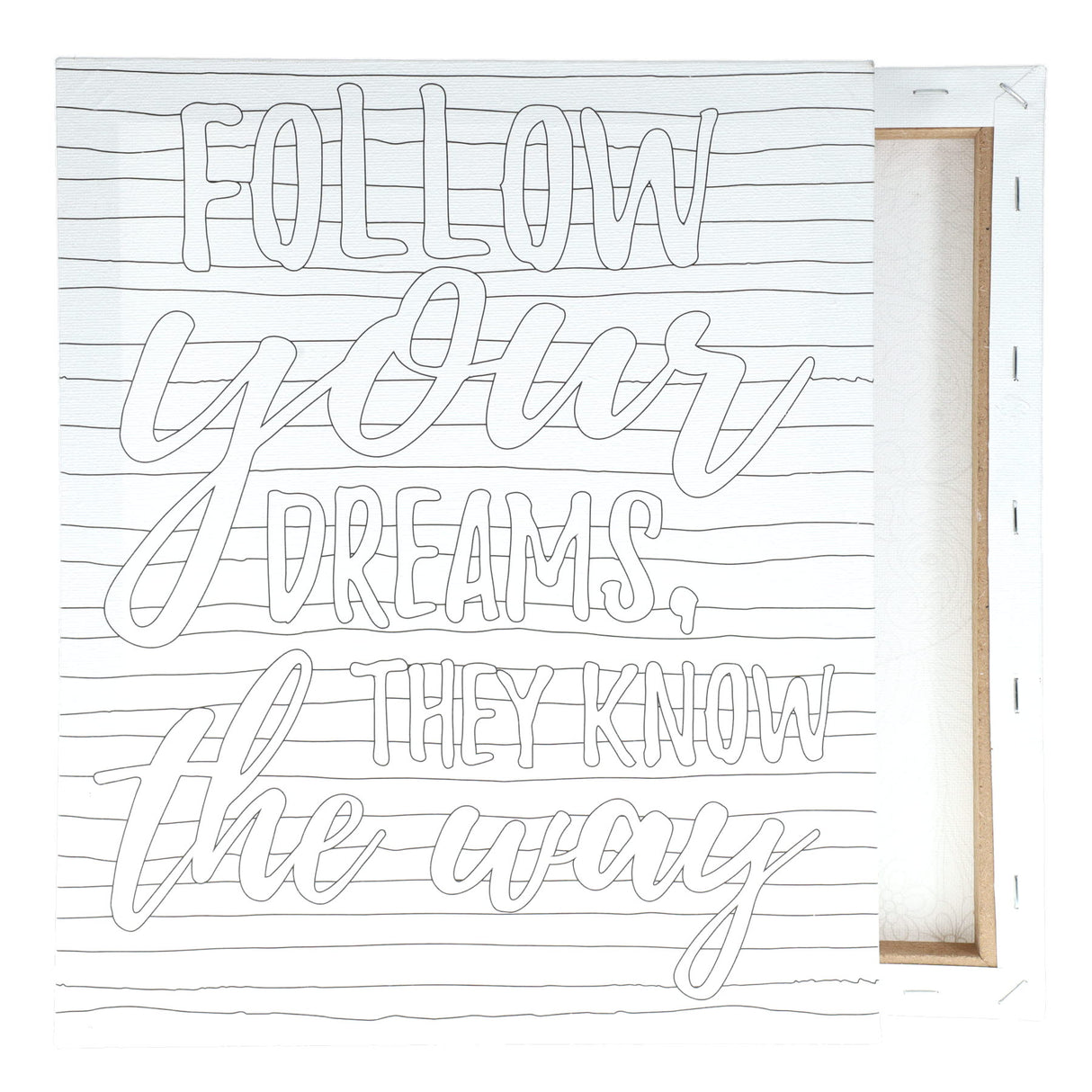Icon Colour My Canvas - 250x300mm - Follow Dreams | Stationery Shop UK