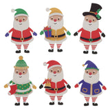 Crafty Bitz Christmas Crafting - Santa Decorations - Pack of 6 | Stationery Shop UK